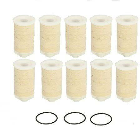 Filzfiltereinsatz Heizölfilter Ölfilter 5 10 Stück Set inkl. 3 Stück O-Ringe 50 µm mit Sieb (10 Stück)