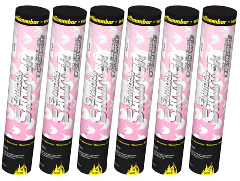 Nico Feuerwerk® [6er Sparpack] Premium-Konfetti-Shooter Set EINHORN I Party-Popper-kanonen 30 cm für Geburtstag Verlobung Hochzeit Party Silvester Feier