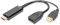 Digitus Adattatore HDMI - HDMI a Displayport - UltraHD 4k/30Hz - 0,2 m - HDMI 1.4, DP 1.2 - Alimentazione tramite USB-A - Nero