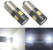 Eseastar BAX9S H6W LED Bulbs 6000K White 12V-24V 15LED-SMD4014 Extremely Bright with Projector For Car Sidelight Backup Interior Dome Number Plate Light, 2 Pack