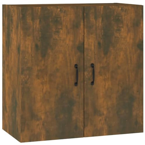 vidaXL Armario de Pared Mueble Aparador Almacenaje Colgante para TV Estante Flotante Salón Casa Decoración Madera Contrachapada Color Roble