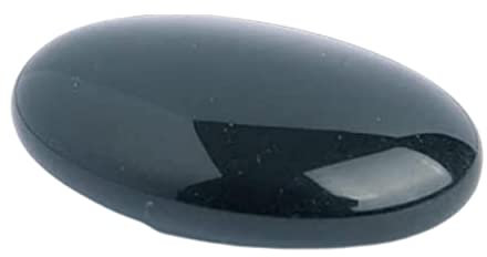 Galets en Obsidienne pour chakras et massages, ou pierre naturelle roulée plate pour collection entre 4 et 6 cm