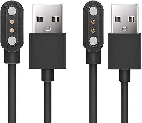 Blueshaweu Kompatibel mit Kiqulov P45 1,8 Zoll Ladegerät, magnetisch, USB-Ladegerät, kompatibel mit KIQULOV P45/AMZSA P45/AKUMAKA P45 1,8 Zoll Smartwatch (Schwarz und Schwarz)