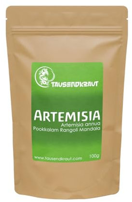 Tausendkraut Premium Artemisia Annua Mandala - 100g - Labor geprüft - aus naturbelassenem Anbau ohne Einsatz von Chemie - Beste Qualität