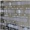 Queenbox 5 tende rotonde da 100 cm con paillettes, tende luccicanti per porta, per festival, feste, matrimoni, divisorio, colore bianco