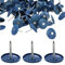 One Stop Outdoor (100 Pack) 1 Inch Round Plastic Cap Galvanized Roofing Nails for House Wrap, Felt, Insulation, Tar Paper & Foam Board