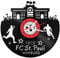 GRAVURZEILE Wanduhr aus Vinyl - Schallplattenuhr FC St. Pauli Vereinsliebe - Handmade Vintage-Uhr - Wanddekoration im Retro-Design für Fußballfans - Geschenk für Sie & Ihn - Made in Germany