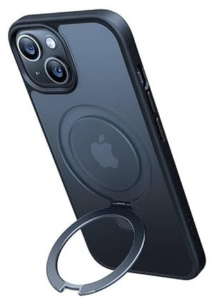 Torras Phone case UPRO Ostand Matte for iPhone 15 (Black)