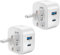 USB C Plug Fast Charge Plug,2 Pack Dual Port Micro USB Plug For Apple iPhone 16/15/15 Pro Max Type C Wall Charger Adapter UK for iPhone 14/14 Pro/14 Pro Max/13/13 Pro/13 Pro Max/12 Pro Max/11 Pro/iPad