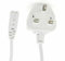 Figure 8 Power Lead, White power cable Compatible with Printers, LED LCD Smart TV Monitor, PC, Laptop Chargers, Xbox One S/X Figure 8 white power cable Cord (5 Meters White)