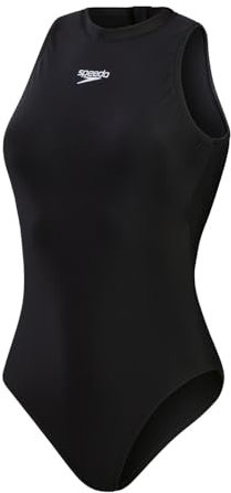 Speedo Women's Hydrasuit Swimsuit | One Piece Swimming Costume, S&S Black, 32