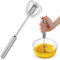 AILEMIY Stainless Steel Semi-Automatic Whisk, Whizzy Whisk, 2024 Upgraded Egg Whisk Hand Small Push Down Rotary Whisk Blender,1PCS,10''