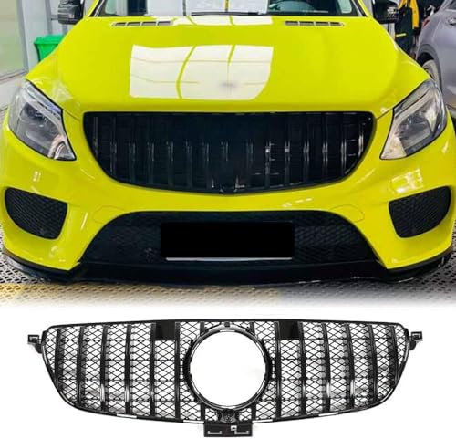 KanaAt Auto Front Kühlergrille für Mercedes Benz GLE Class W166 GLE350 GLE400 GLE43 GLE63 AMG 2015-2019 Auto Frontstoßstange Grilles Renngrill Styling Zubehör
