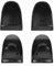 FLEXMAN L2 R2 Trigger Extenders Buttons, Lengthen Anti Slip Grips Extended Trigger Enhance Game Experience for PS4, Easy Installation (Black)