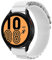 FiiMoo Kompatibel mit Garmin Venu Sq 2/Garmin Venu 2 Plus/Garmin Vivoactive 5 Ersatzarmband, 20mm Nylon Armband, Verstellbare Armband, Nylon Sport Band mit S-Haken für Garmin Forerunner 165-Weiß
