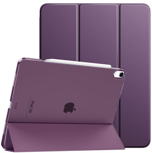 TiMOVO Case for iPad Air 13 Inch (M3/M2-2025/2024), Slim Stand Cover for iPad Air 13-inch, Support Touch ID, Auto Wake/Sleep Smart Shell with Translucent Back, Dark Purple