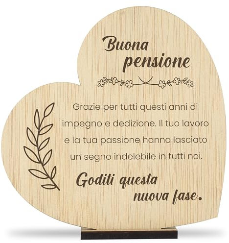 CONTRAXT Biglietto Originale per la Pensione in Legno. Regali Unici per la Pensione per Uomini e Donne, Colleghi, Capoufficio, Amici, Insegnanti (Pensione)