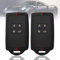 Nadiaen Key Card Case for Renault, 2PCS Car Key Cover for Renault Clio Kadjar Captur Megane Koleos Kangoo Twingo Talisman Espace Dacia Duster, TPU Silicone Key Cover - 4 Bottons(Red-line)