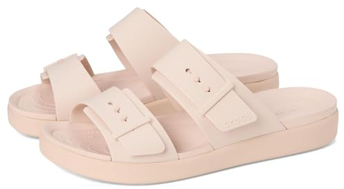 Crocs Women Sandal,Brooklyn Buckle Low,Quartz,7 UK Women