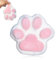 Große Größe Taba Squishy,Fufu Squishy,Katzenpfoten Squishy,Cat Paw Squishy,Niedliche Form,Weich und Bequem,Druckentlastungsspielzeug,Geeignet für Alle Arten von Menschen(Rosa und Weiß,5.9 Zoll)