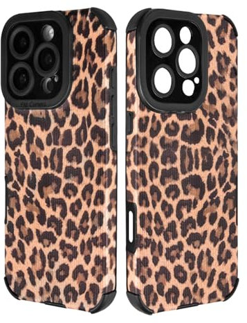 Yhsvie Handyhülle für iPhone 16 pro Hülle 6.3 Leopard Schutzhülle für Frauen Mädchen Weiche Silikon Hülle Leopardenmuster Slim Case Cover Stoßfest TPU Bumper für iPhone 16 pro-Muster 1