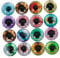 Lurrose 50pcs Time Patch Red Lenses Giant Eyeball Findings Jewelry Making Eyeball Stickers Craft Eyes Stickers Eyes Men Sunglasses Eye Contacts Blue Light Glasses Face Gems