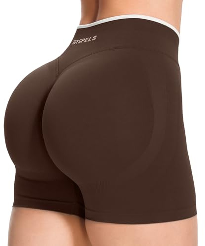 JOYSPELS Damen Scrunch Sport Shorts, Nahtlose Leggings Gym Sporthose Kurze Radlerhose Push Up Leggins für Sommer
