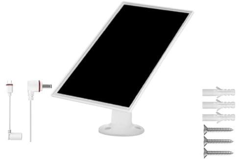Ruaizel Ring Solar Charger, 6W Ring Doorbell Solar Charger, Solar Panel for Ring Camera IP66 Waterproof (2)