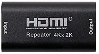 Watio Wave Ripetitore HDMI - dispositivo che amplifica il segnale hdmi, supporta audio e video, fino a 4k, costruzione durevole di colore nero. *