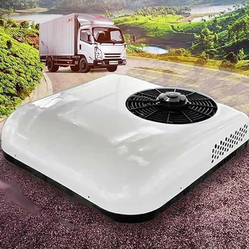 12v/24v Dc Auto Klimaanlage/Ultra Dünne Autodach Klimaanlage All-in-One-Rv Rooftop Air Conditioner,Für Minivans,Atvs,Pickups, Wohnmobile,Lkw,Landwirtschaftliche Fahrzeuge,Bagger,White-12V