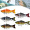 3D Bionischer Schwimmköder, 5 Stück Bionischer Schwimmköder, Roboter-Angelköder, Kunstköder Wobbler Hecht Set, Angelköder für Süß- und Salzwasser, Hobbyangler und Profis – Zander, Forelle, Barsch