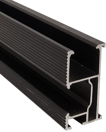 Handelskönig Montageschiene für Solarmodule Black 1250 mm Solar Schiene Solarschiene Solarprofil Montageschiene 125 cm Aluminiumprofil