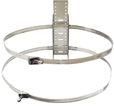 Soporte para vaso de expansión soporte de pared con abrazaderas para tanque de expansión depósito de expansión soporte de montaje en pared accesorios de acero inoxidable