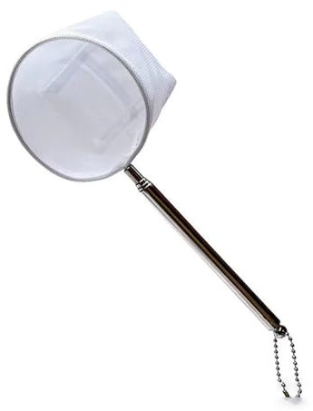 Aquarium -Garnelennetz Edelstahl Sole Sole Shrimp Aquarium Net Fischnetz mit ausziehbarem Griff für Fischtank