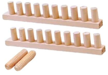 Nishiyuenyi 2 Stück Webrahmen Decke Handstrickbrett Handhäkeln Erwachsene DIY Schal Basteln Holzrahmen Passend für Heimwerker Frauen Festliche Anlässe, 2 StÜck
