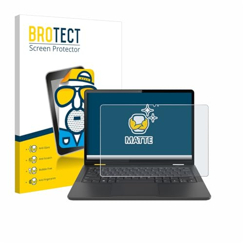 BROTECT Schutzfolie für Lenovo 13w Yoga Gen 2 | Entspiegelnder Displayschutz Made in Germany Matte Displayschutz-Folie Anti-Reflex Anti-Fingerprint Einfache Montage