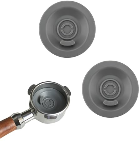 2 PCS Grey Coffee Machine Cleaning Tablets, 54mm Cleaning Disc Made of Silicone, Universal Barista Accessories for Most of Coffees Machines, Espresso Machine Accessories for Coffees Lovers