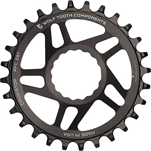 Wolf Tooth Race Face Teller, Unisex, für Erwachsene, Unisex-Erwachsene, WT-BST-RFC-28T-Negro, Schwarz, 28