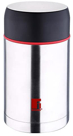 Bergner Termo para Alimentos, Acero Inoxidable, Cromado Mate, 11,5x11,5x16 cm