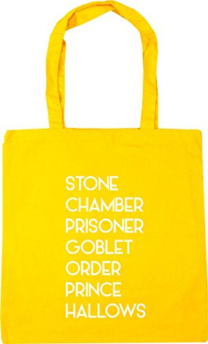 Hippowarehouse Stone Chamber Prisoner Goblet Prince Hallows Tote Shopping Gym Beach Bag 42cm x38cm, 10 litres