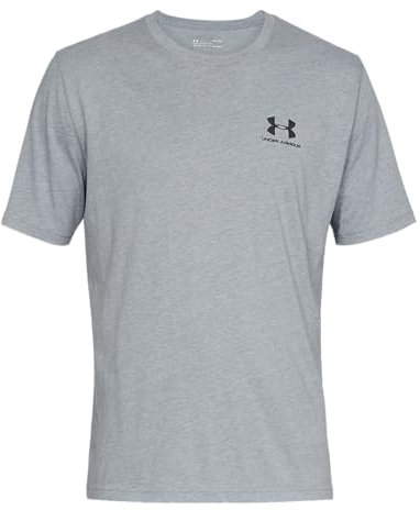 Under Armour Ua Sportstyle Lc Ss Camiseta, Steel Light Heather, S Hombre