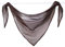 Joyswahl Querbehang Voile Triangle Schals Emma Deko Transparente Gardinen LxB 200x100cm Braun 1er Pack