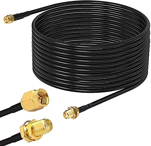RUNCCI-YUN Cavo Prolunga Antenna Rp-Sma, Male to Female Connector, Wifi, RG174 (8M)