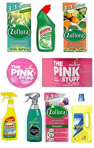 Mrs Hinch Cleaning Materials Cake Decoration Set (Uncut)