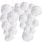 24 Pompom Bianchi Decorazioni Matrimonio Pom Pom Decorativi in Bianco, Pompon Carta Velina -24 Pz-