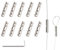 SCHILDER Systeme 10 Stück Edelstahl-Seilverbinder | hochwertiger Edelstahl | für Seile von Ø 0,3-1,5 mm | zum Verlängern und Verbinden von Seilen | einfache Montage