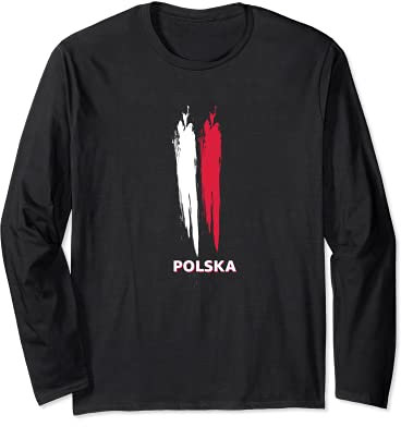 Bandiera Polonia Maglia a Manica