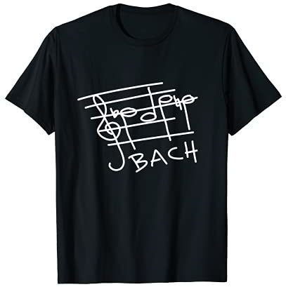 B-A-C-H Johann Sebastian Bach Noten-Design für Musik-Fans T-Shirt