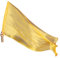 Winged Sirenny 180cm Handgefertigt Tanzflagge mit flexiblem Stab, Leichte Seidenfahne Rechteckig Spielseide (gold)