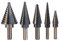 HSS Stufenbohrer Set 5tlg HSS Schälbohrersatz Kegelbohrer für saubere Bohrlöcher - Schälbohrer ideal für Metall, Holz, Kunststoffe - Blechbohrer, Konusbohrer für Edelstahl Metall Holz Kunststoff usw